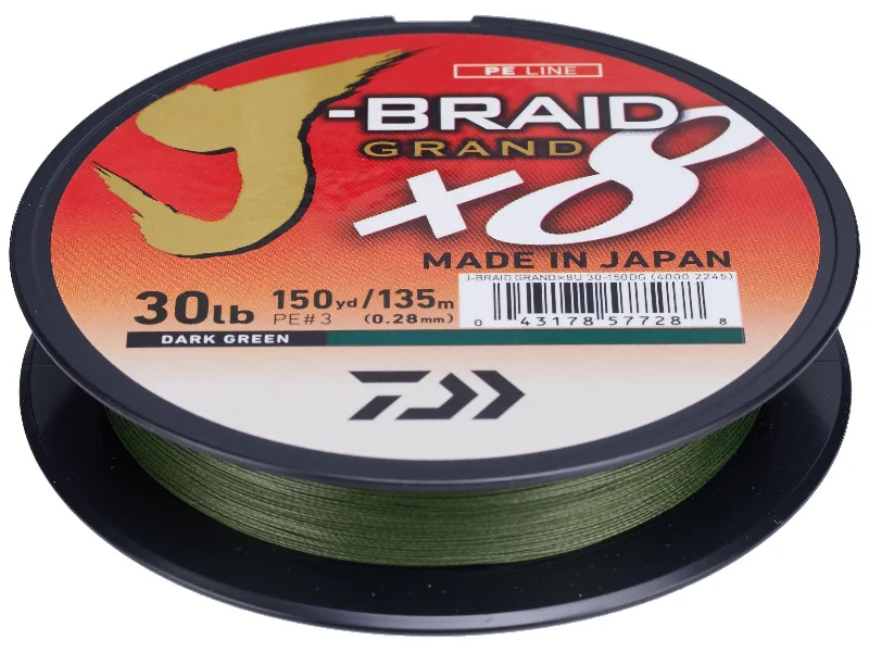 Fishing Line for Lake Fishing-Daiwa J-Braid Grand 8X Braided Line