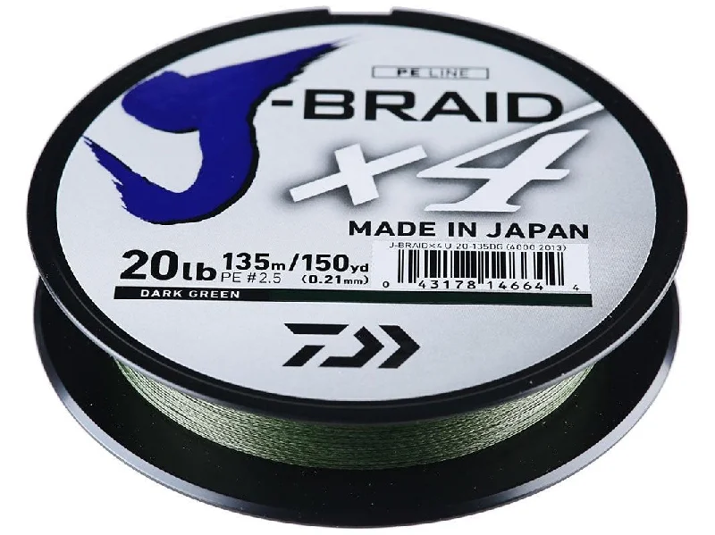 Fishing Line for Pond Fishing-Daiwa J-Braid X4 Braided Line