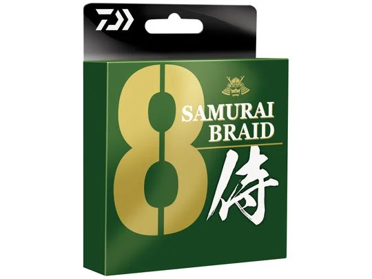 Fishing Line for Soft Plastic Bait-Daiwa Samurai 8 Braid Dark Green 165 yards