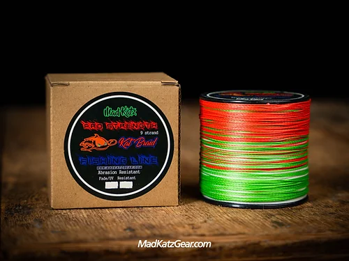 Fishing Line for Rock Fishing-Mad Katz Braided Line - Orange Crush