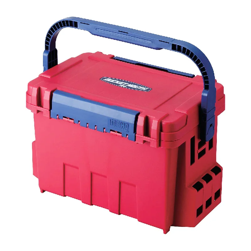 Fishing Tackle Boxes for Storing Fishing Nets-MEIHO BUCKET MOUTH BM-9000 RED