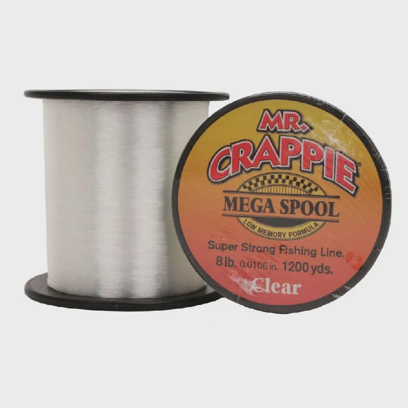 High Test Fishing Line-MR. CRAPPIE Mega spool clear