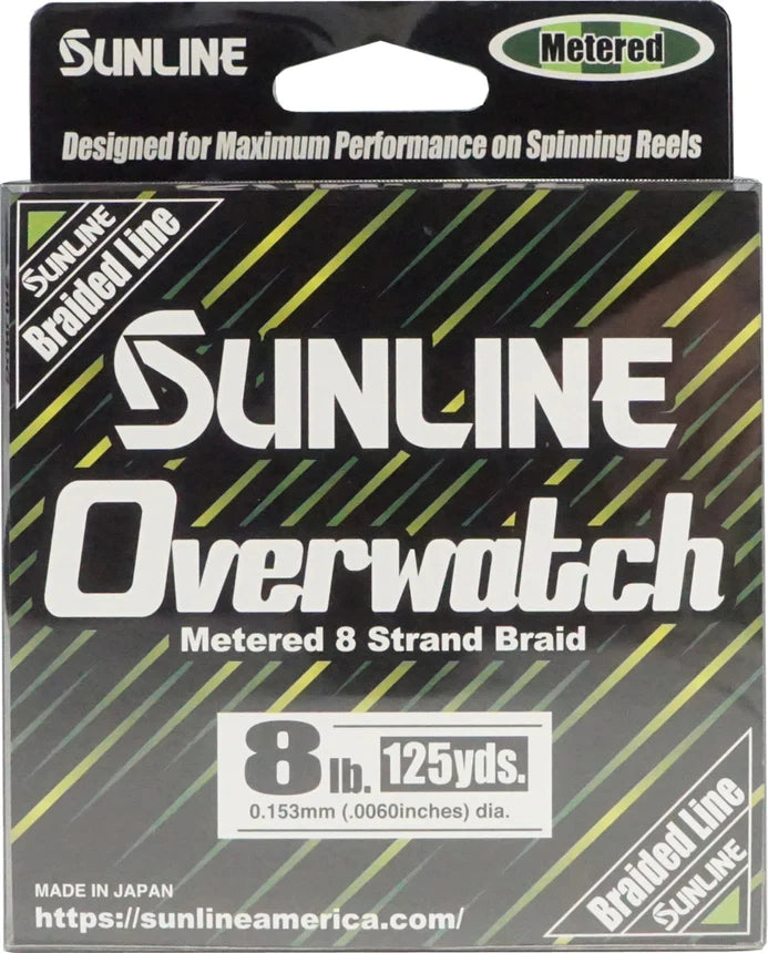 Durable Fishing Line-OVERWATCH GREEN METERED 12LB 125YD