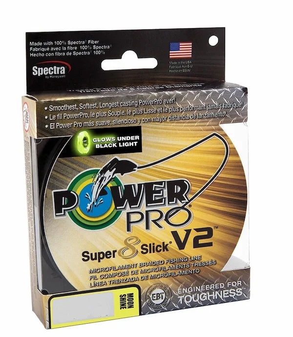 Fishing Line for Performance Reels-POWERPRO SUPER SLICK V2 MOONSHINE 10# 150YD