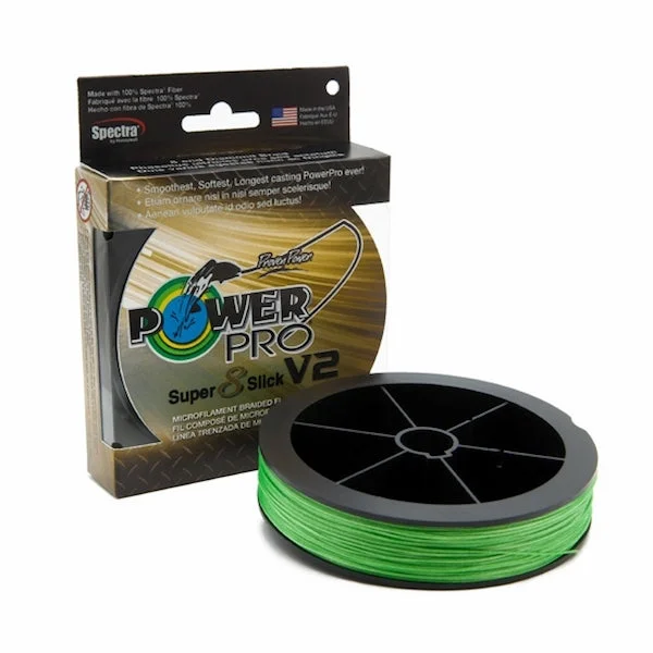 Best Fishing Line for Big Game-POWERPRO SUPER SLICK V2 AQUA GREEN 40# 150YD