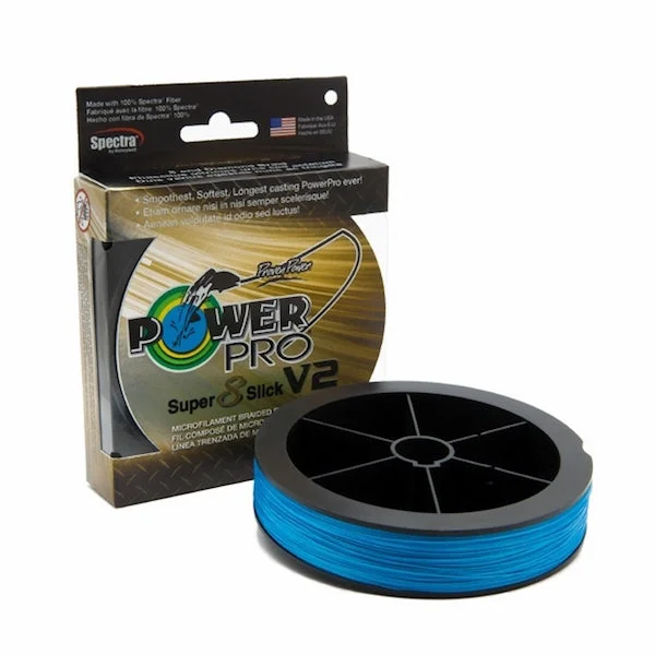 High Visibility Fishing Line-POWERPRO SUPER SLICK V2 BLUE 40# 3000YDS BULK