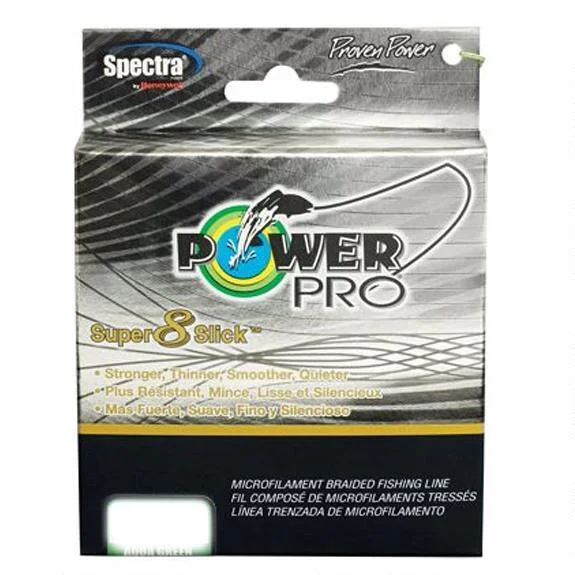 Fishing Line for Heavy Cover Fishing-Power Pro Super8Slick Braided Line 80lb Aqua Green