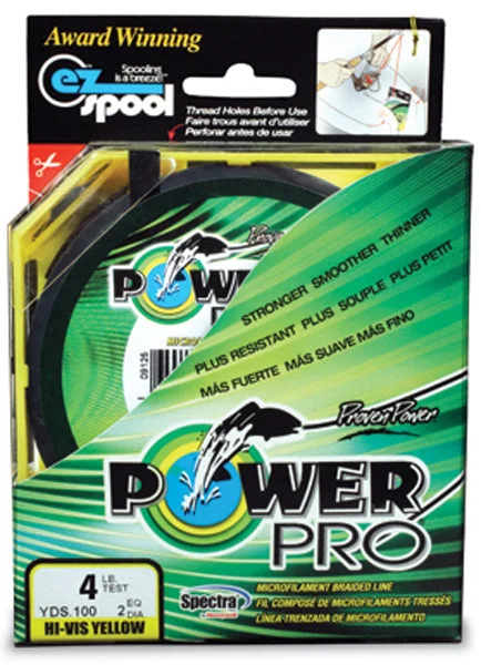 Fishing Line for Heavy Duty Reels-POWERPRO SPECTRA FIBER YELLOW 15# 150YD