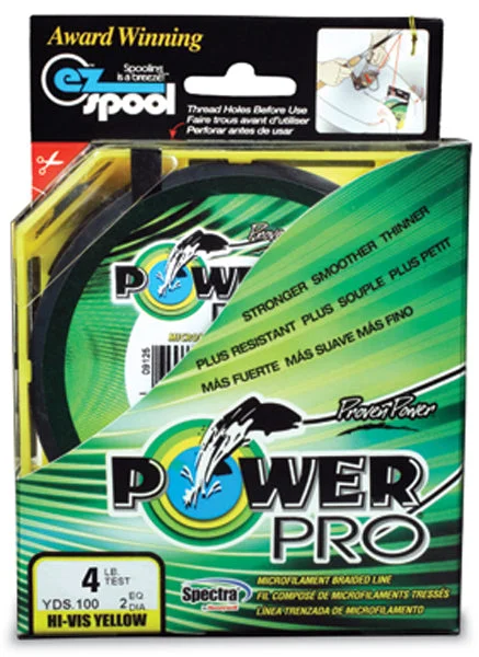 Fishing Line with Easy Knots-POWERPRO SPECTRA FIBER YELLOW 15# 300YD