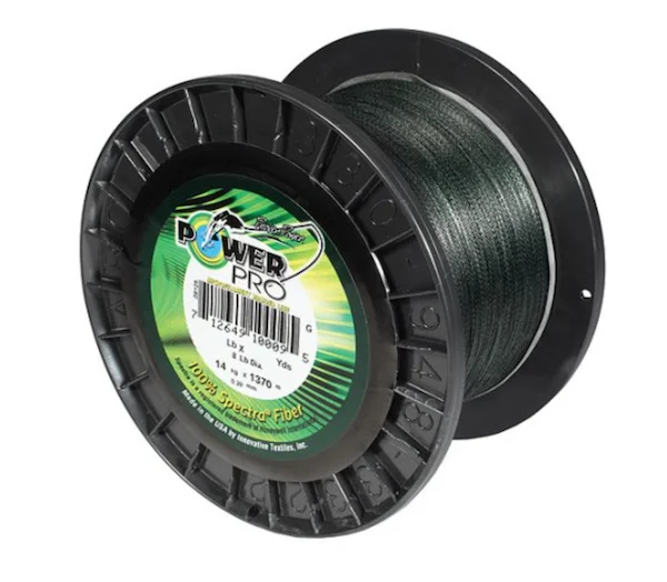 Fishing Line for Ocean Fishing-POWERPRO SPECTRA FIBER MOSS GREEN 200# 3000YDS BULK