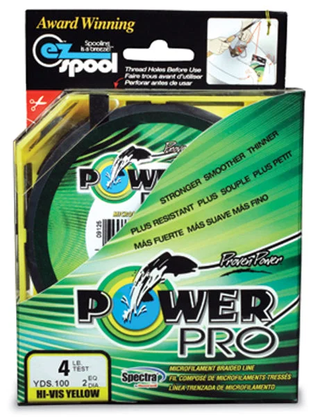 Fishing Line with UV Resistance-POWERPRO SPECTRA FIBER YELLOW 30# 1500YD