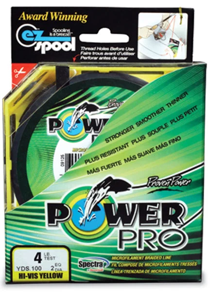 Fishing Line with Extra Durability-POWERPRO SPECTRA FIBER YELLOW 40# 300YD