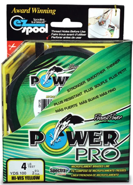 Fishing Line with Ultra Low Visibility-POWERPRO SPECTRA FIBER YELLOW 65# 300YD