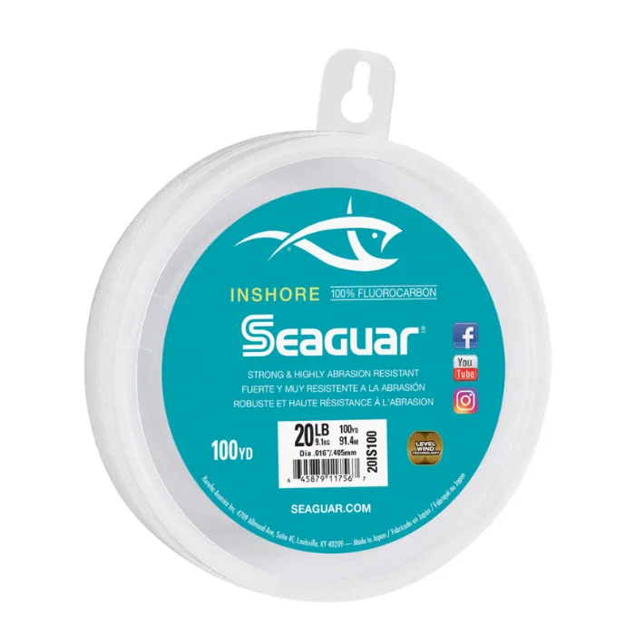 Zero Stretch Braided Fishing Line-SEAGUAR IN SHORE 100 12LB 100YDS