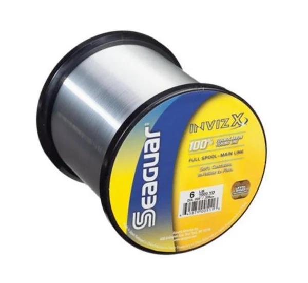 Smooth Drag Fishing Line-SEAGUAR INVIZX 100% FLOCARB 10# 1000YD