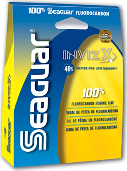 Low-Stretch Braided Fishing Line-SEAGUAR INVIZX 100% FLOCARB 10# 200YD