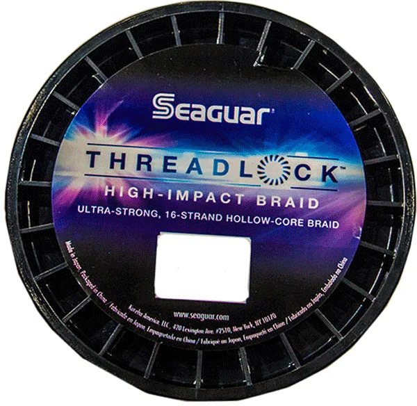 Fishing Line with Ultra Low Visibility-SEAGUAR THREADLOCK BRAID WHITE 50# 600YD