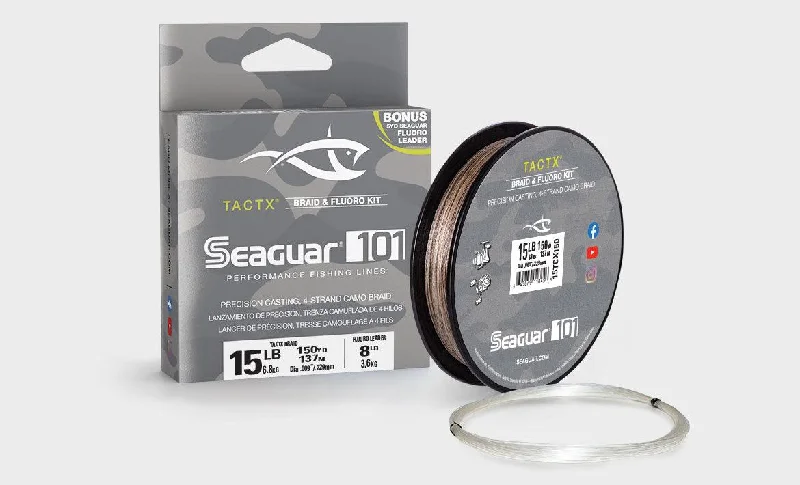 Fishing Line for Spinnerbaits-Seaguar 101 Tactx Braid with Fluorocarbon Leader