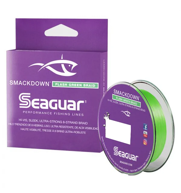 Fluorocarbon Fishing Line-SEAGUAR SMACKDOWN FLASH GREEN 50LB 150YD