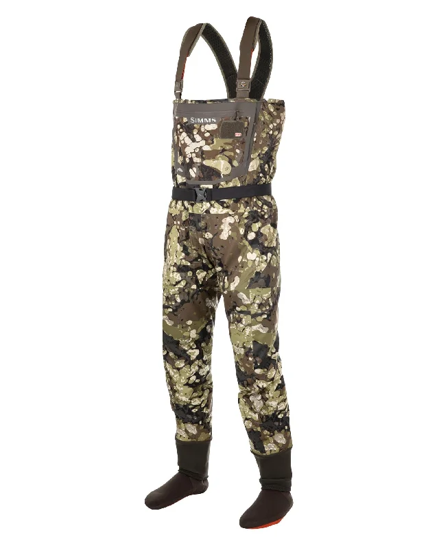 Waders for Fishing in Tough Terrain-Simms G3 Guide Stockingfoot Waders - Riparian Camo