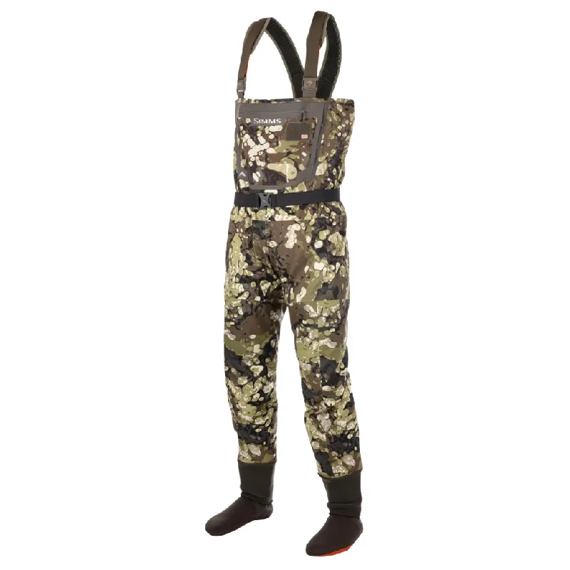 Waders for Fishing in Streams-Simms Men's G3 Guide Stockingfoot Waders - Riparian Camo