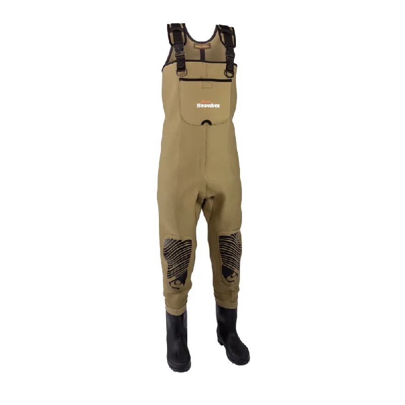 Waders for Urban Fishing Adventures-Snowbee Classic Neoprene Cleated Sole Chest Waders - 10FB