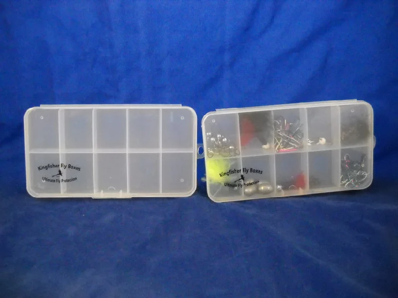 Fishing Tackle Boxes for Shallow Water Fishing-Soth Fork Clear Poly Fly Box