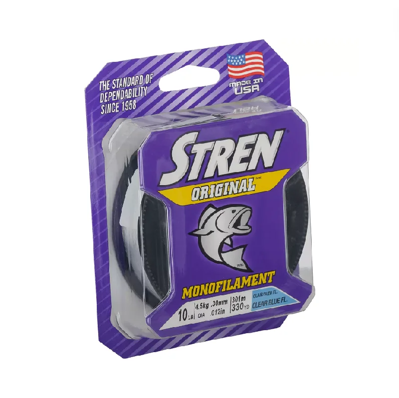 Low-Visibility Braided Fishing Line-BERKLEY STREN ORIGINAL CLEAR BLUE 12# 100YDS