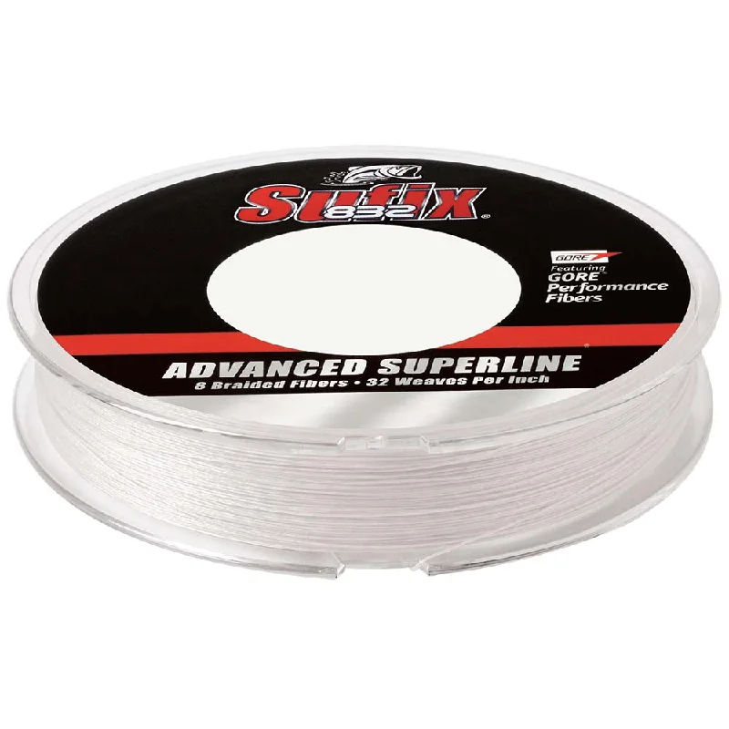 Flexible Fluorocarbon Fishing Line-SUFIX 832 ADVANCED SUPERLINE BRAID GHOST 10LB 150YDS