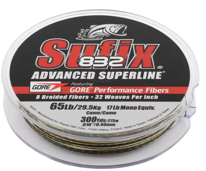 Budget Fishing Line-SUFIX 832 ADVANCED SUPERLINE BRAID CAMO 30LB 150YDS