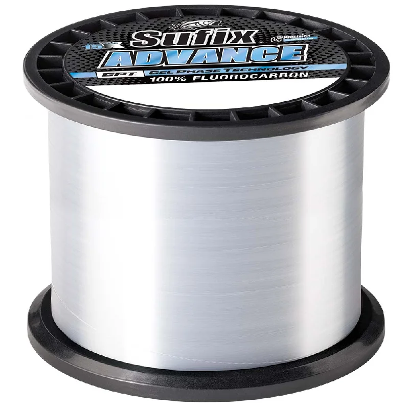 Low-Visibility Braided Fishing Line-SUFIX ADVANCE FLUOROCARBON CLEAR 10LB 1200YDS