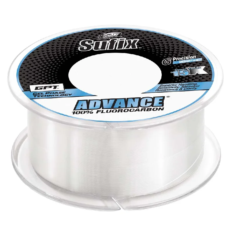 High Performance Line for Fishing-SUFIX ADVANCE FLUOROCARBON CLEAR 12LB 200YDS