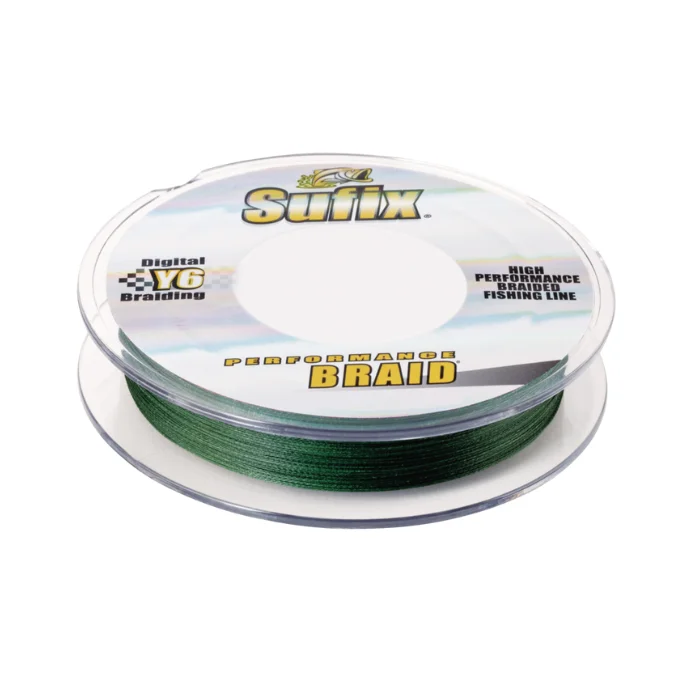 Fishing Line for Saltwater-SUFIX PERFORMANCE BRAID LO-VIS GREEN 40LB 100YDS