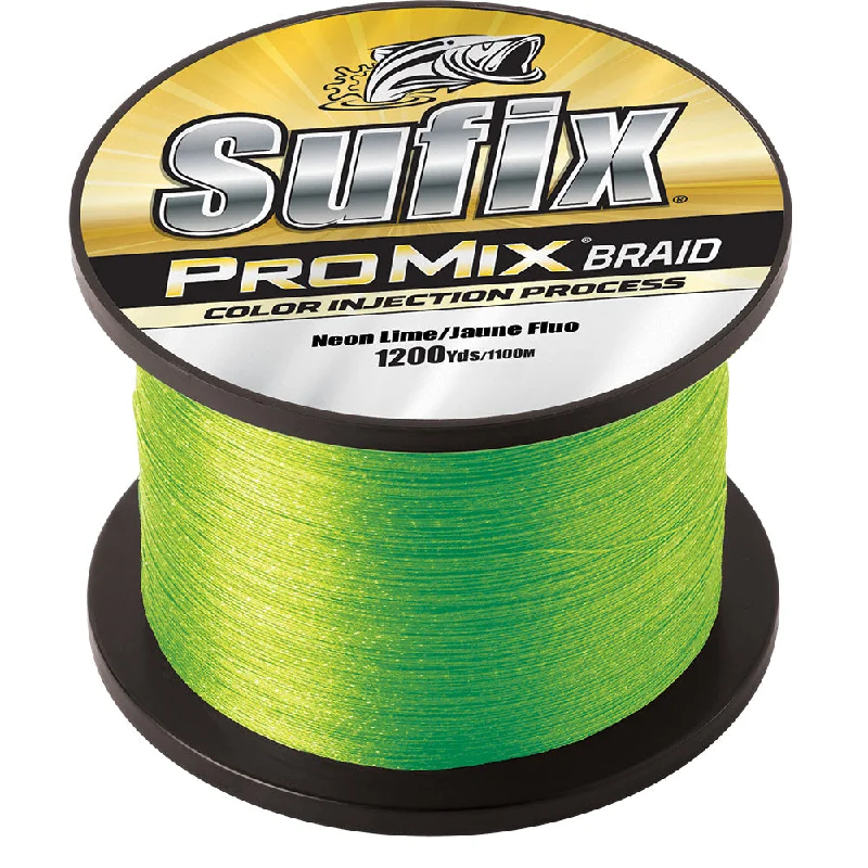 Fishing Line for Big Fish-SUFIX PROMIX BRAID NEON LIME 30LB 1200YDS