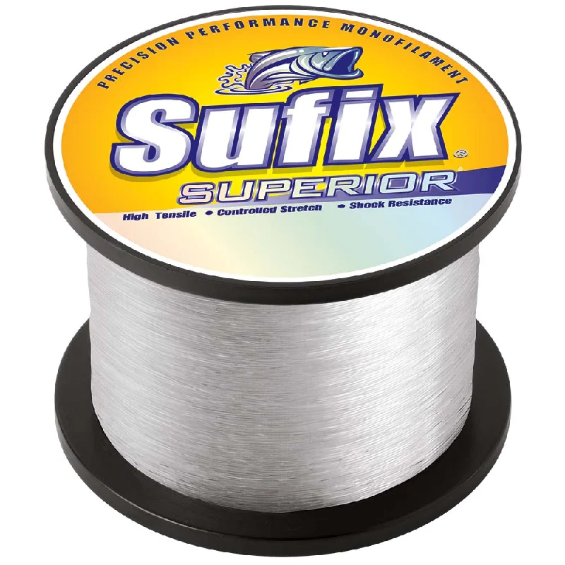 Fishing Line for Inshore Fishing-SUFIX SUPERIOR CLEAR MONOFILAMENT 20LB 5875 YDS BULK