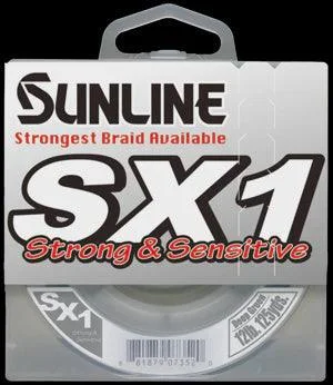 Transparent Braided Fishing Line-Sunline SX1 Braid