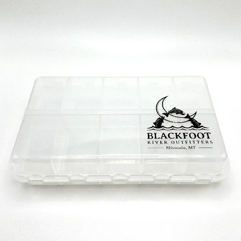 Fishing Tackle Boxes for Wading-Shop 20 Compartment Clear Poly Fly Box