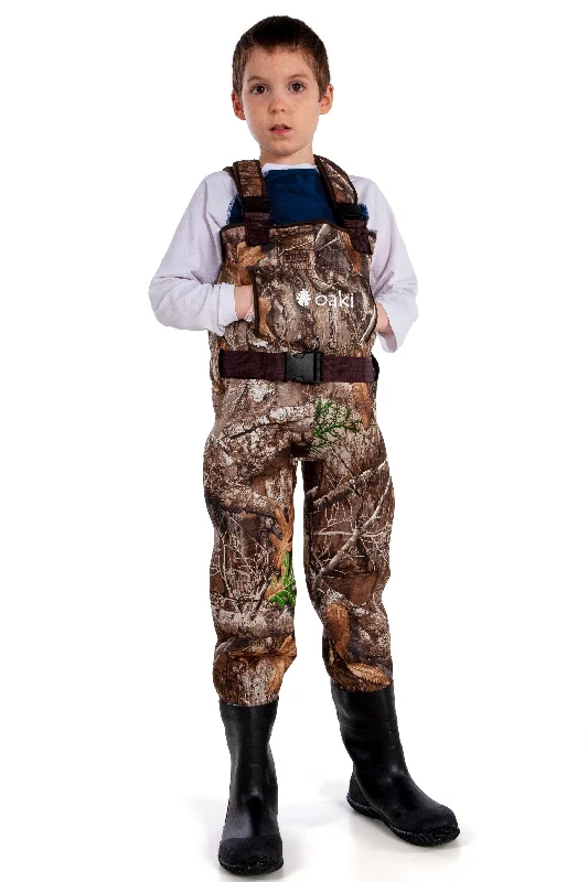 Waders for Beach Fishing-Children's Neoprene Waders, Realtree EDGE® Camo