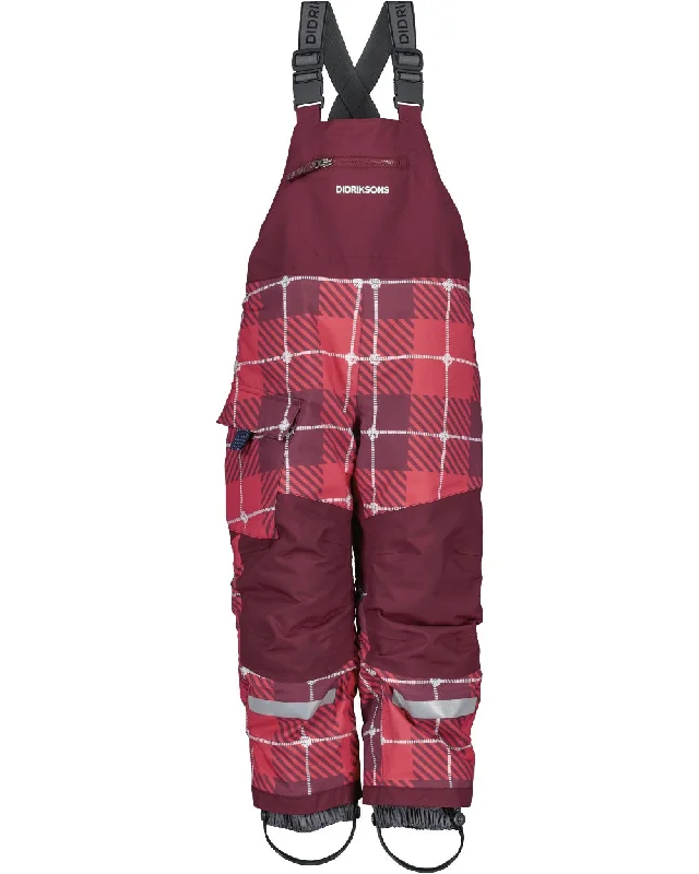 Waders for Fishing in Remote Locations-Didriksons Kids Polarbjorn Printed Bib Pants