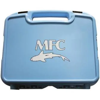 Fishing Tackle Boxes for Pliers, Scissors, and Tools-MFC Boat Box - Light Blue - XL Fly Foam