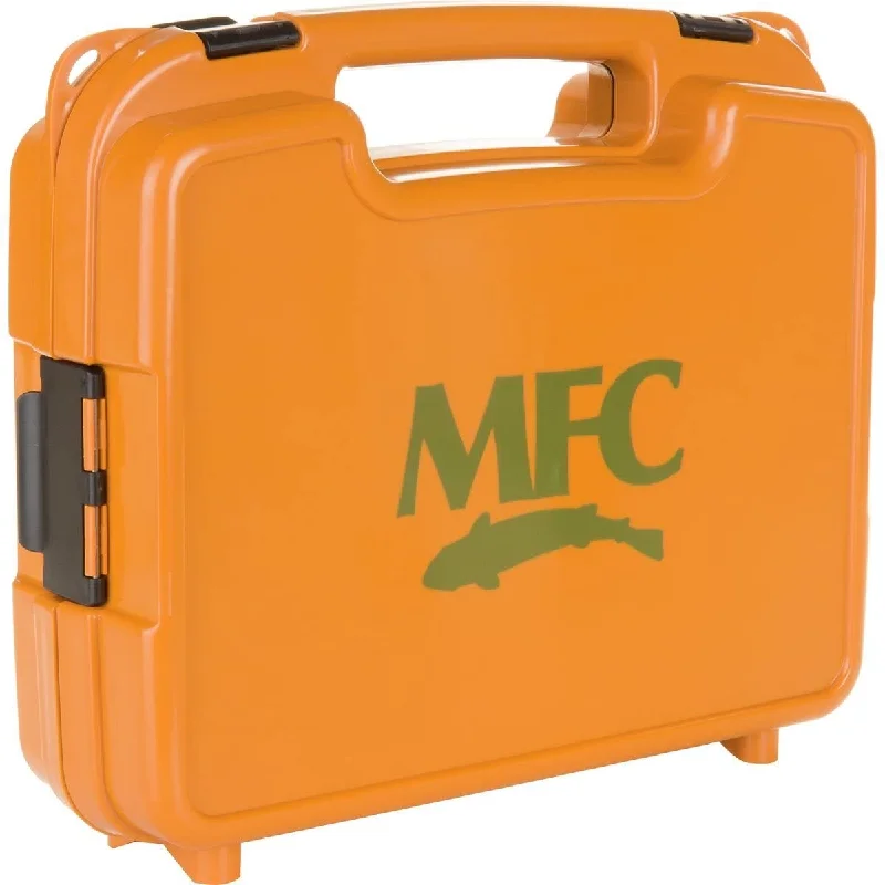 Collapsible Fishing Tackle Boxes-MFC Boat Box - Burnt Orange - Large Fly Foam