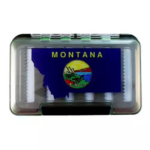 Fishing Tackle Boxes for Storing Fishing Gear Efficiently-MFC Montana State Flag Waterproof Fly Box