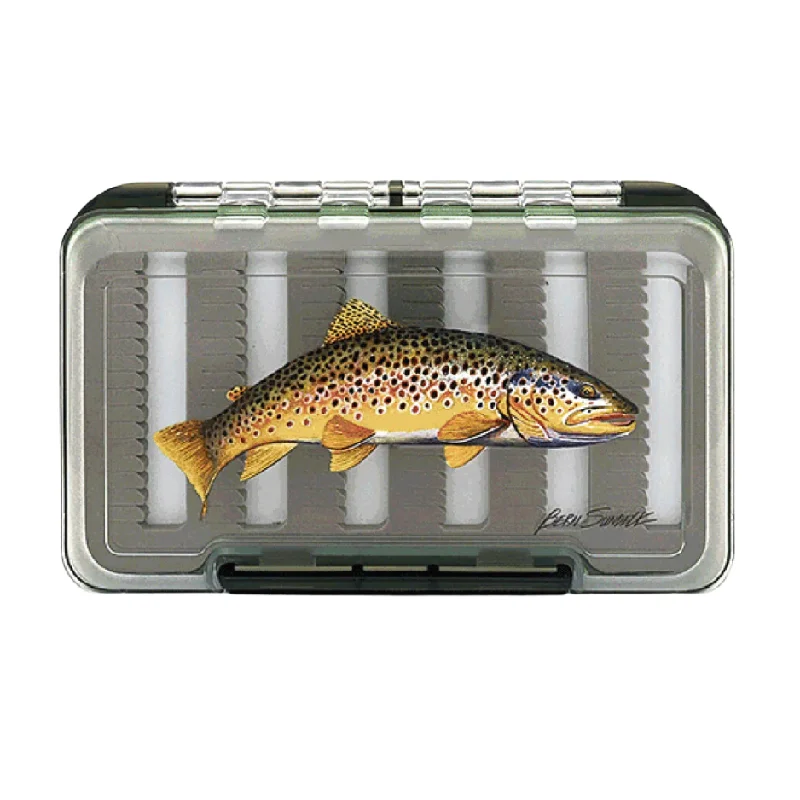 Fishing Tackle Boxes for Big Game Tackle-MFC Waterproof Fly Box - Sundell's Brown