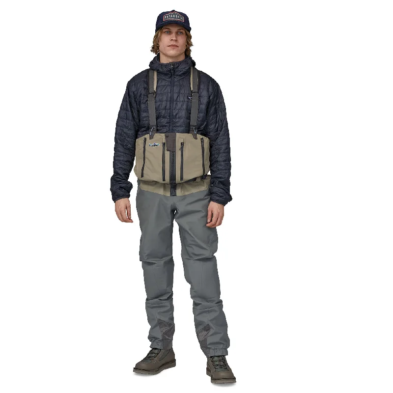 Camo Waders-Patagonia M's Swiftcurrent Expedition Zip-Front Waders | River Rock Green