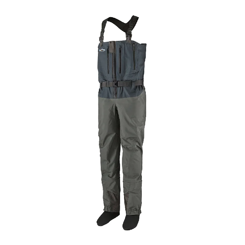 Waders with Adjustable Chest Straps-Patagonia Swiftcurrent Expedition Zip Front Waders Forge Grey