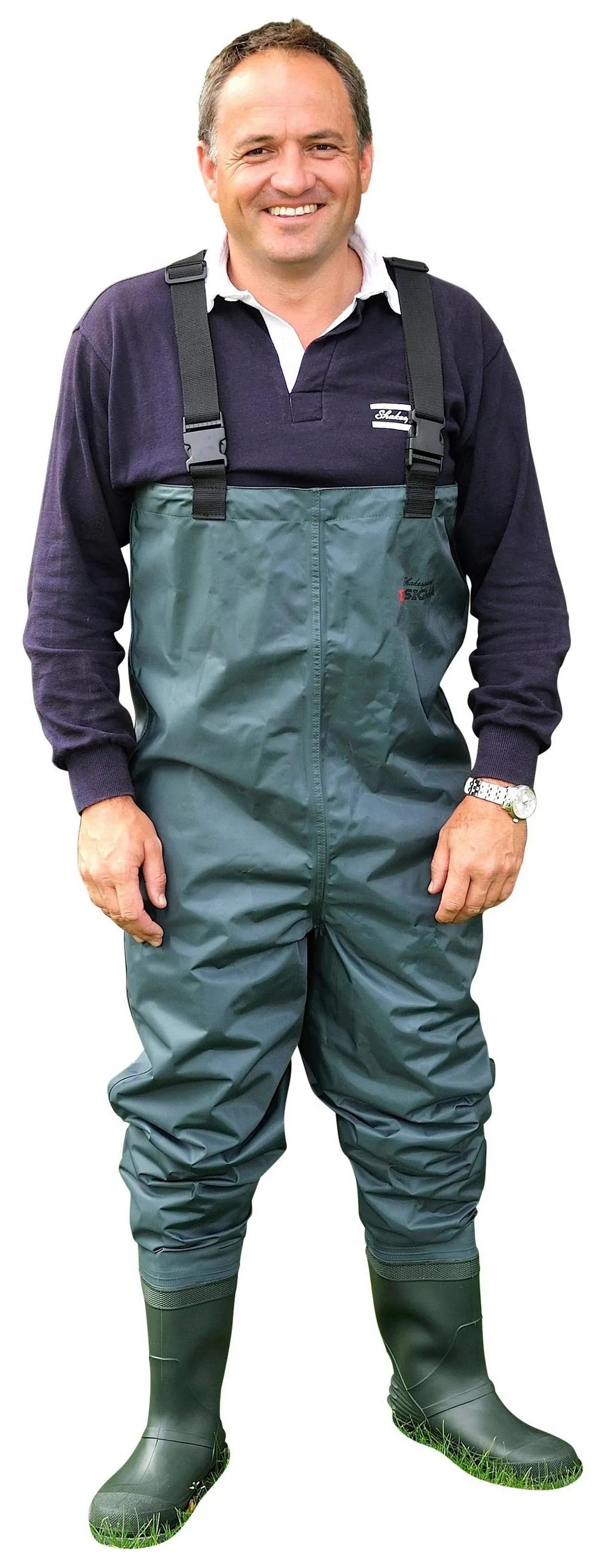 Waders for Extreme Conditions-Shakespeare Nylon Chest Waders with Cleated sole