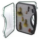 Fishing Tackle Boxes for Heavy Lures and Baits-XL Double Sided Waterproof Fly Boxes w/ Handle