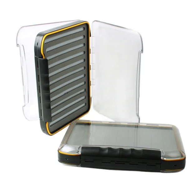 Fishing Tackle Boxes for Rod and Reel Protection-Fly Tech XL Double Sided Waterproof Fly Box