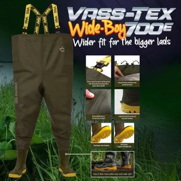 Softshell Waders-Vass-Tex 700E Wide-Boy Edition chest waders