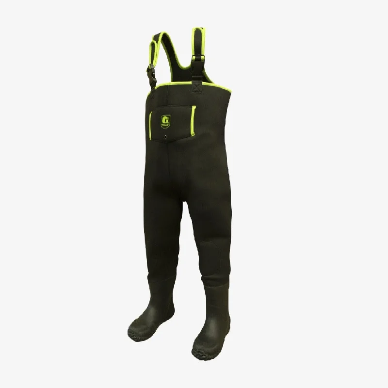 Waders for Hiking and Fishing-Neoprene Waders | Youth - Lime